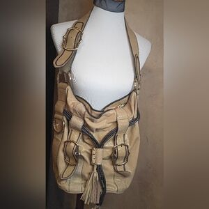 Kate Landry Purse Bag Gorgeous W Gold Accents- Excellent Condition